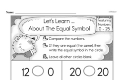 First Grade Number Sense Worksheets Worksheet #238