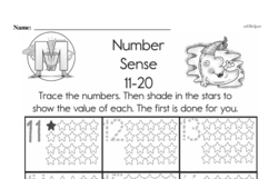 First Grade Number Sense Worksheets Worksheet #2