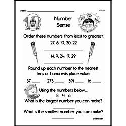 First Grade Number Sense Worksheets Worksheet #1