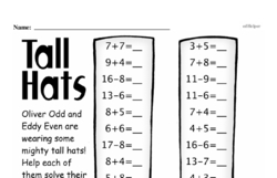 First Grade Number Sense Worksheets Worksheet #100