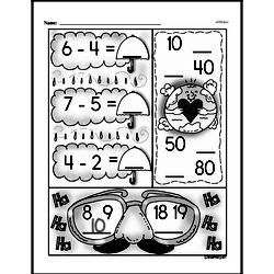 First Grade Number Pattern and Sequence Worksheets Worksheet #42