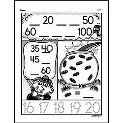 First Grade Number Pattern and Sequence Worksheets Worksheet #27