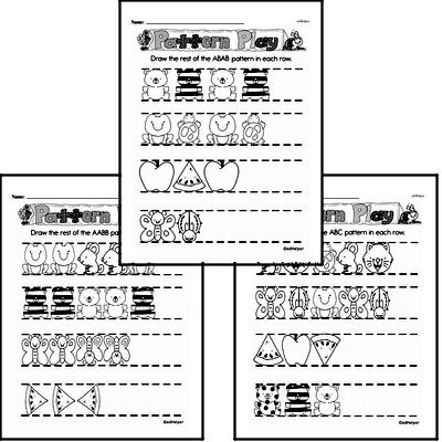 First Grade Number Pattern and Sequence Worksheets Worksheet #1