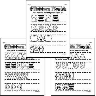 First Grade Number Pattern and Sequence Worksheets Worksheet #2