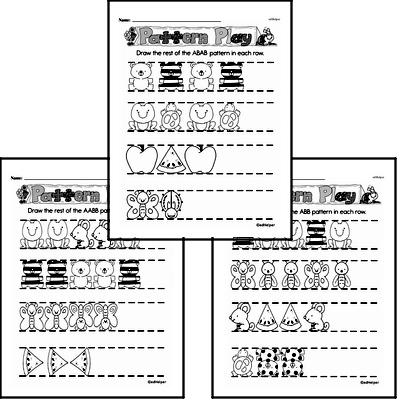 First Grade Number Pattern and Sequence Worksheets Worksheet #5