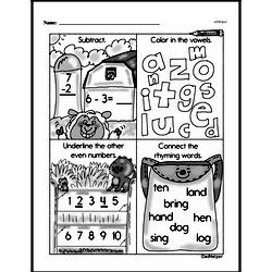 First Grade Number Pattern and Sequence Worksheets Worksheet #37