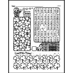 First Grade Number Pattern and Sequence Worksheets Worksheet #17