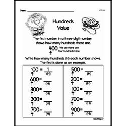 First Grade Place Value Worksheets Worksheet #1