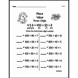 First Grade Place Value Worksheets Worksheet #3