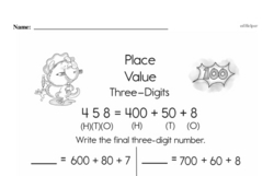 Place Value Worksheets - Free Printable Math PDFs Worksheet #2