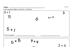Free 1.OA.C.6 Common Core PDF Math Worksheets Worksheet #105