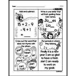 First Grade Subtraction Worksheets - Subtraction within 20 Worksheet #30