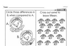 First Grade Subtraction Worksheets - Subtraction within 20 Worksheet #34
