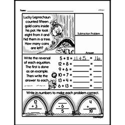 First Grade Subtraction Worksheets - Subtraction within 20 Worksheet #21