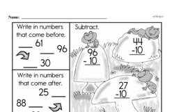 First Grade Subtraction Worksheets - Two-Digit Subtraction Worksheet #21