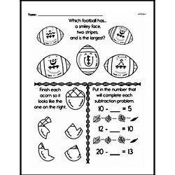 First Grade Subtraction Worksheets Worksheet #84