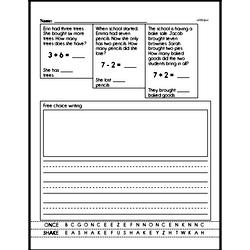 First Grade Subtraction Worksheets Worksheet #5