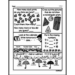 First Grade Time Worksheets - Days, Weeks and Months on a Calendar Worksheet #3