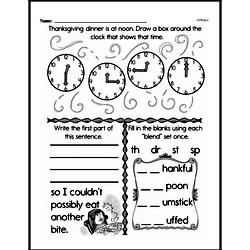 First Grade Time Worksheets - Time to the Hour Worksheet #11