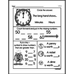 First Grade Time Worksheets - Time to the Hour Worksheet #16