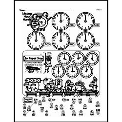 First Grade Time Worksheets - Time to the Hour Worksheet #6