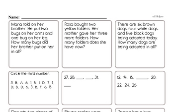 July Fun Packets - Small 5-7 Page Worksheets<BR>Use for homework, in the classroom, or for fast finishers.