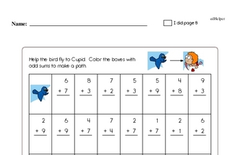 Valentine's Day Math Challenge Workbook