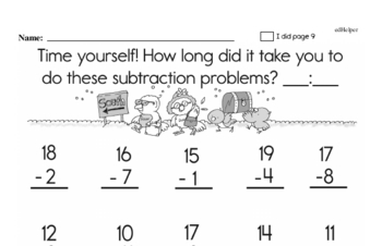 First Grade Winter Math Challenge Workbook