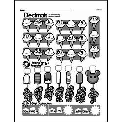 Second Grade Addition Worksheets - Addition with Decimal Numbers Worksheet #2