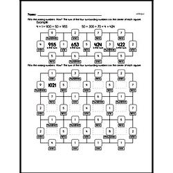 Second Grade Addition Worksheets - Multi-Digit Addition Worksheet #1