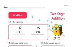 Second Grade Addition Worksheets - Two-Digit Addition Worksheet #41