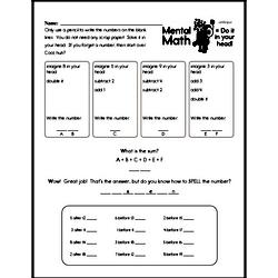 Second Grade Addition Worksheets Worksheet #87
