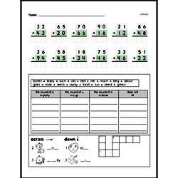 Second Grade Addition Worksheets Worksheet #152