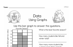 Second Grade Data Worksheets Worksheet #3