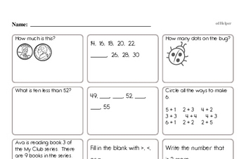 Easy Math Minute Enrichment Pages