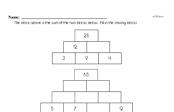 Pyramid Puzzle Problem Worksheet
