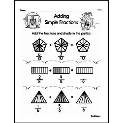 Second Grade Fractions Worksheets - Adding Fractions Worksheet #5