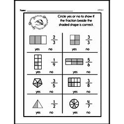 Second Grade Fractions Worksheets - Fractions and Parts of a Set Worksheet #15