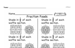 Second Grade Fractions Worksheets - Fractions and Parts of a Whole Worksheet #8