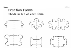 Second Grade Fractions Worksheets - Fractions and Parts of a Whole Worksheet #2