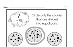 Second Grade Fractions Worksheets - Fractions and Parts of a Whole Worksheet #23