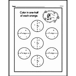 Second Grade Fractions Worksheets - Fractions and Parts of a Whole Worksheet #16
