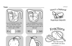 Second Grade Fractions Worksheets - Fractions and Parts of a Whole Worksheet #4