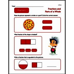 Second Grade Fractions Worksheets - Fractions and Parts of a Whole Worksheet #30