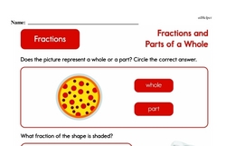 Second Grade Fractions Worksheets - Fractions and Parts of a Whole Worksheet #30