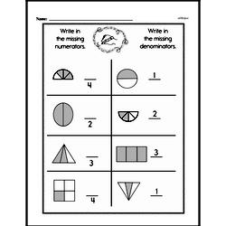 Second Grade Fractions Worksheets Worksheet #42