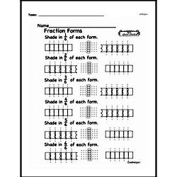 Second Grade Fractions Worksheets Worksheet #38