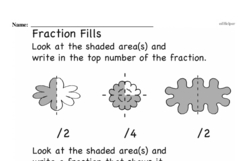Second Grade Fractions Worksheets Worksheet #20