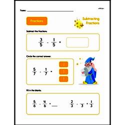 Fraction Worksheets - Free Printable Math PDFs Worksheet #2
