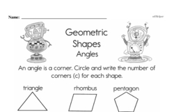 Second Grade Geometry Worksheets - 3D Shapes Worksheet #12